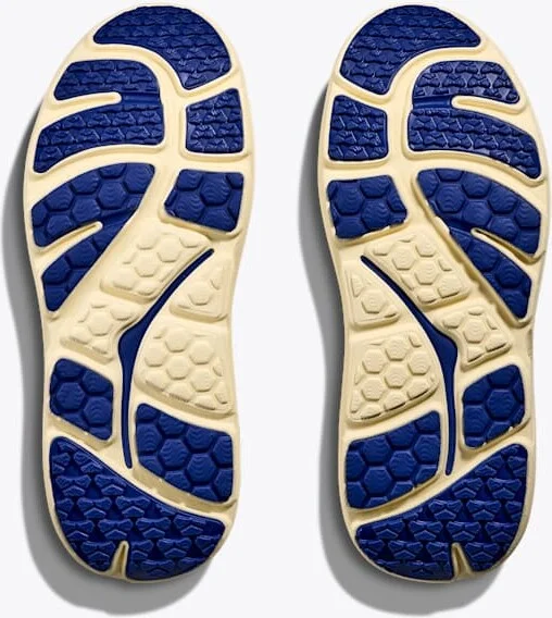 HOKA Bondi B3LS Shoes in Grout/Vintage Yellow - Image 7