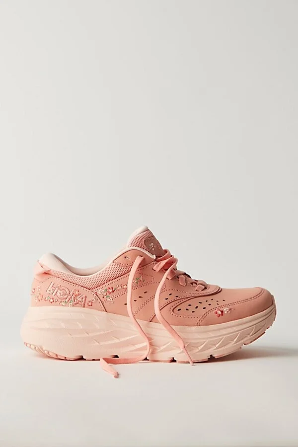 HOKA Bondi L Embroidered Sneakers - Image 3