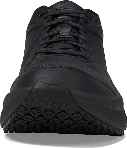 Hoka Bondi Slip Resistant Women's Shoes Black/Black : 10 B - Medium, Leather - Image 3