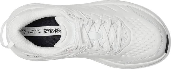 Hoka Bondi Slip Resistant Women's Shoes Frost/Frost : 5 B - Medium, Leather - Image 2