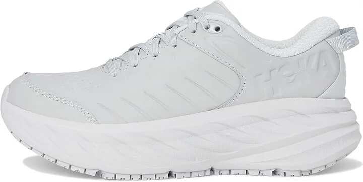 Hoka Bondi Slip Resistant Women's Shoes Harbor Mist/Lunar Rock : 6.5 B - Medium, Leather - Image 6