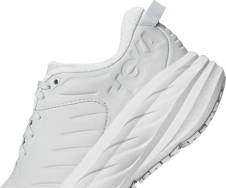 Hoka Bondi Slip Resistant Women's Shoes Harbor Mist/Lunar Rock : 6.5 B - Medium, Leather - Image 7