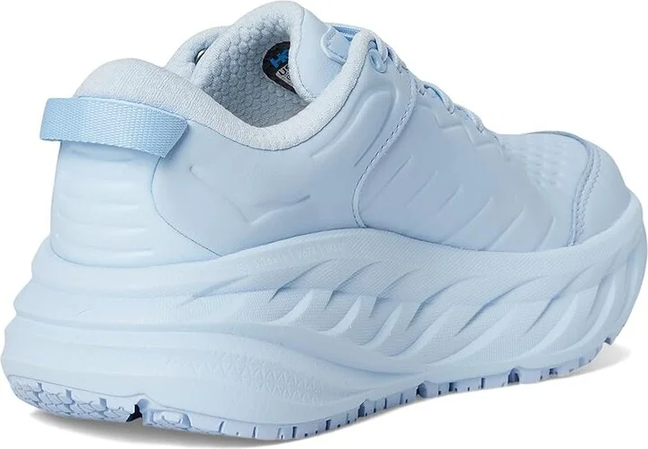 Hoka Bondi Slip Resistant Women's Shoes Ice Water/Ice Water : 6 B - Medium, Leather - Image 4