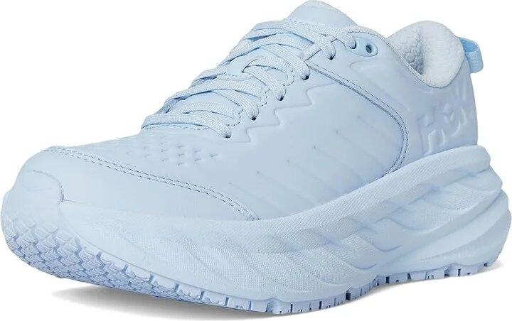 Hoka Bondi Slip Resistant Women's Shoes Ice Water/Ice Water : 6 B - Medium, Leather - Image 5