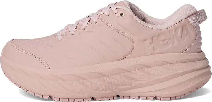 Hoka Bondi Slip Resistant Women's Shoes Peach Whip/Peach Whip : 5 B - Medium, Leather - Image 6