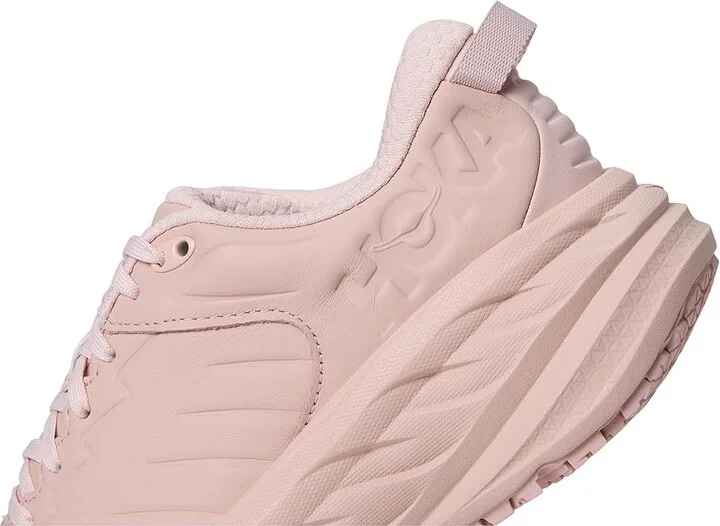 Hoka Bondi Slip Resistant Women's Shoes Peach Whip/Peach Whip : 5 B - Medium, Leather - Image 7