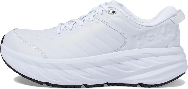 Hoka Bondi Slip Resistant Women's Shoes White : 7 D - Wide, Leather - Image 6