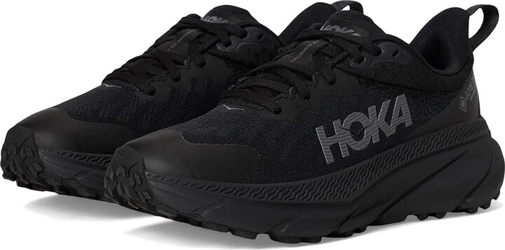Hoka Challenger 7 GORE-TEX(r) Women's Shoes Black/Black 1 : 6 B - Medium, Synthetic/Textile