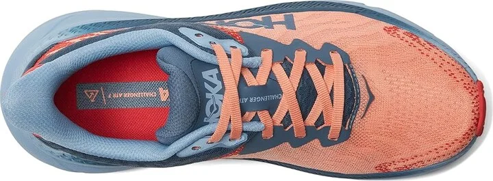 Hoka Challenger 7 Women's Shoes Papaya/Real Teal : 5 B - Medium, Textile - Image 2