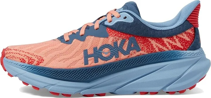 Hoka Challenger 7 Women's Shoes Papaya/Real Teal : 5 B - Medium, Textile - Image 5