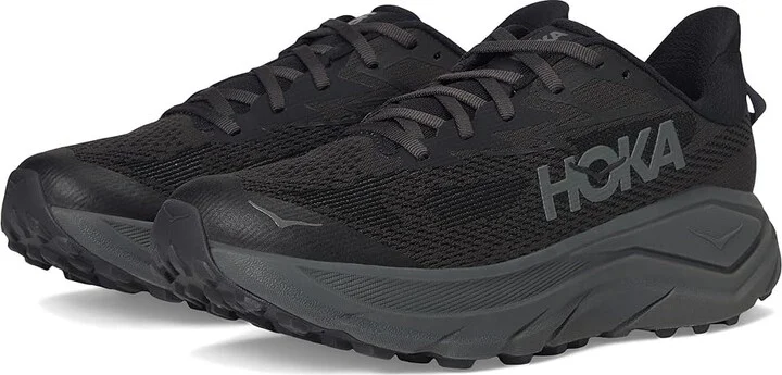 Hoka Challenger 8 Men's Running Shoes Black/Outer Orbit : 7 D - Medium, Synthetic