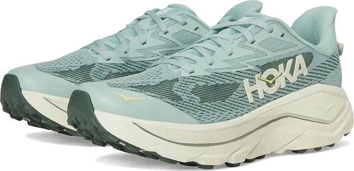 Hoka Challenger 8 Men's Running Shoes Jade/Truffle Salt : 8 D - Medium, Synthetic