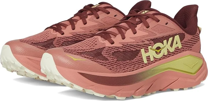 Hoka Challenger 8 Women's Running Shoes Blush/Dark Cedar : 9.5 B - Medium, Synthetic