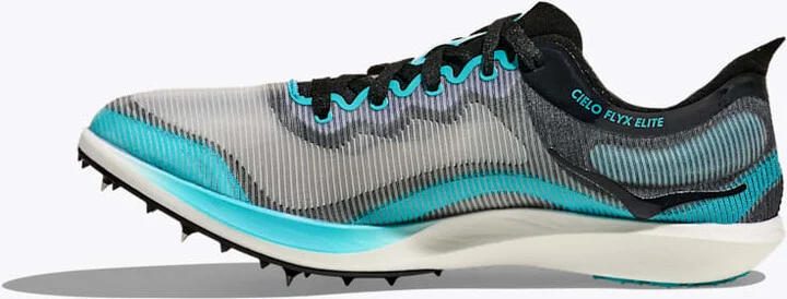 HOKA Cielo FlyX Elite Shoes in Black/Cielo Blue - Image 8