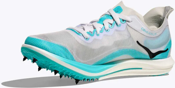 HOKA Cielo FlyX Lite Shoes in Cosmic Grey/Cielo Blue - Image 3