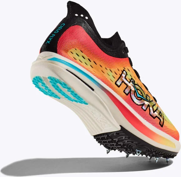 HOKA Cielo FLYX Shoes in Black/Yuzu - Image 4