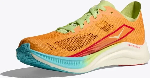 HOKA Cielo Road Shoes in Solar Flare/Celery Juice - Image 3