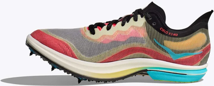 HOKA Cielo X 3 MD Shoes in Black/Yuzu - Image 8