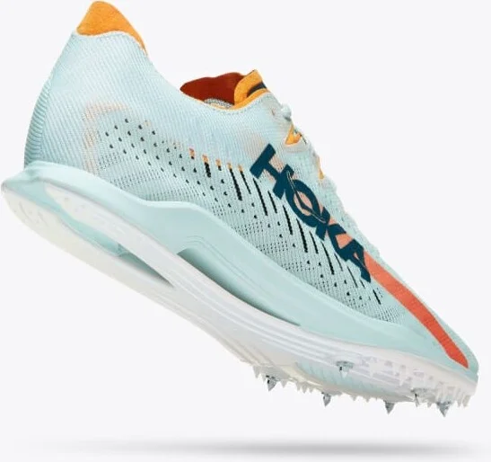 HOKA Cielo X MD Shoes in Blue Glass/Radiant Yellow - Image 3