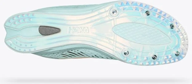 HOKA Cielo X MD Shoes in Blue Glass/Radiant Yellow - Image 6