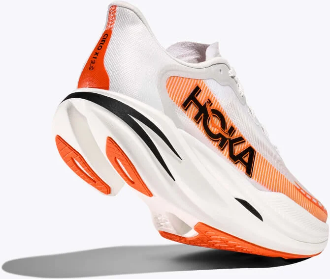 HOKA Cielo X1 2.0 Shoes in Frost/Lava - Image 4