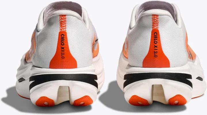 HOKA Cielo X1 2.0 Shoes in Frost/Lava - Image 5