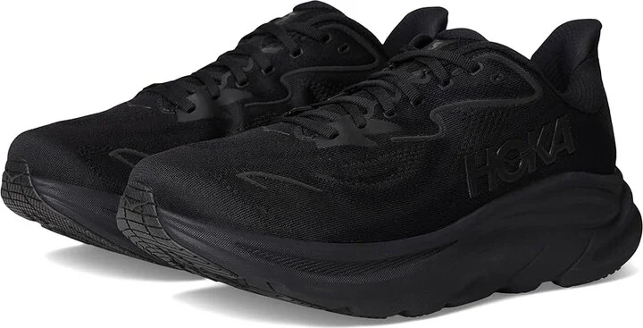 Hoka Clifton 10 Men's Shoes Black/Black : 16 D - Medium, Synthetic