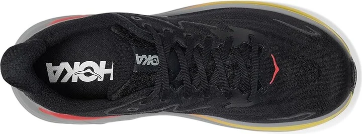 Hoka Clifton 10 Men's Shoes Black/Galactic Grey : 14 D - Medium, Synthetic - Image 2