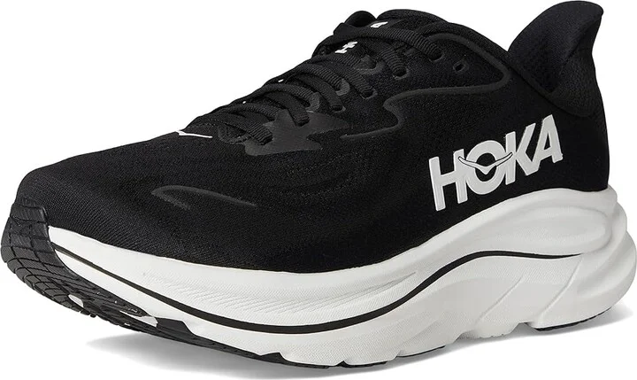 Hoka Clifton 10 Men's Shoes Black/White : 13 D - Medium, Synthetic - Image 5