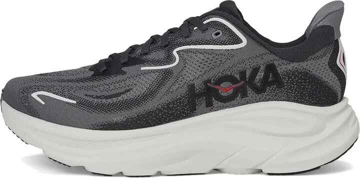 Hoka Clifton 10 Men's Shoes Carbon Black/Satellite Grey : 16 D - Medium, Synthetic - Image 6