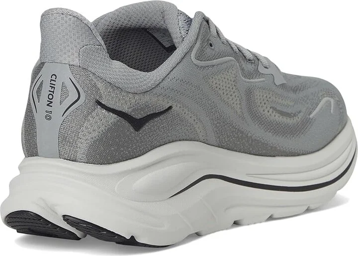 Hoka Clifton 10 Men's Shoes Galactic Grey/Asteroid : 14 D - Medium, Synthetic - Image 4