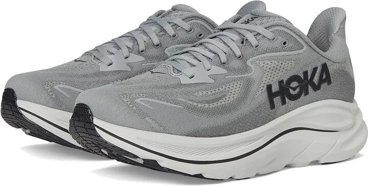 Hoka Clifton 10 Men's Shoes Galactic Grey/Asteroid : 14 D - Medium, Synthetic