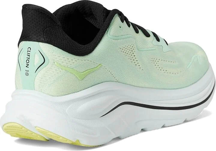 Hoka Clifton 10 Men's Shoes Mint Fluorite/Luna Moth : 9 D - Medium, Synthetic - Image 4