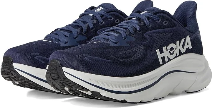 Hoka Clifton 10 Men's Shoes Navy/White : 16 D - Medium, Synthetic