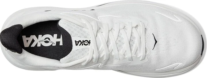 Hoka Clifton 10 Men's Shoes White/Black : 12 D - Medium, Synthetic - Image 2