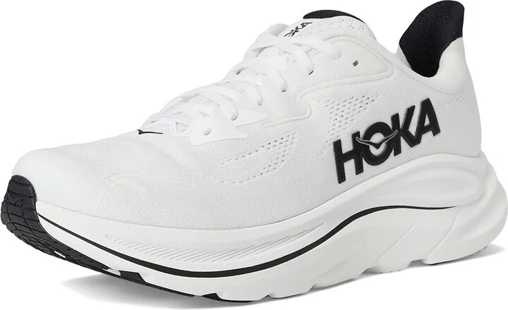 Hoka Clifton 10 Men's Shoes White/Black : 12 D - Medium, Synthetic - Image 5