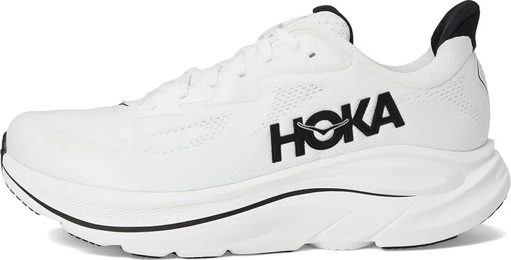 Hoka Clifton 10 Men's Shoes White/Black : 12 D - Medium, Synthetic - Image 6