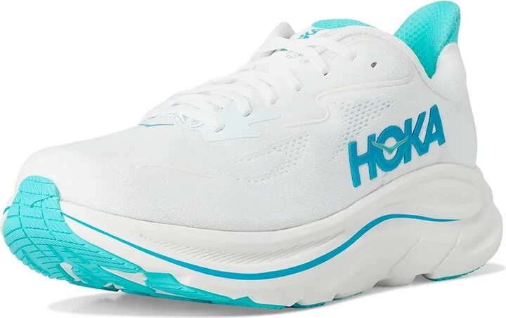 Hoka Clifton 10 Men's Shoes White/Skyward Blue : 11 D - Medium, Synthetic - Image 5