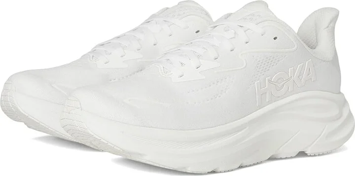 Hoka Clifton 10 Men's Shoes White/White : 10.5 D - Medium, Synthetic