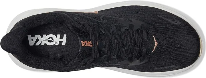 Hoka Clifton 10 Women's Shoes Black/Rose Gold : 7 B - Medium - Image 2