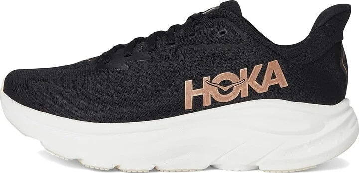 Hoka Clifton 10 Women's Shoes Black/Rose Gold : 7 B - Medium - Image 6