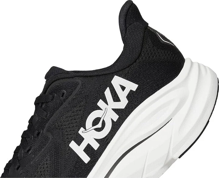 Hoka Clifton 10 Women's Shoes Black/White : 7.5 B - Medium - Image 7
