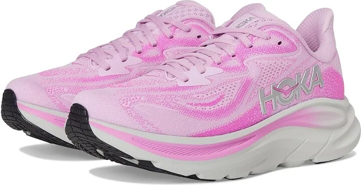 Hoka Clifton 10 Women's Shoes Flower Nectar/Neon Fuchsia : 5.5 B - Medium