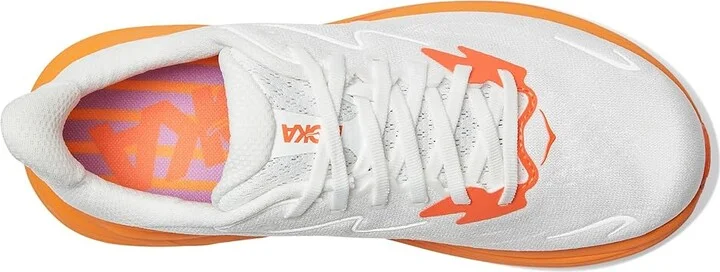 Hoka Clifton 10 Women's Shoes Orange Zest : 8.5 B - Medium - Image 2
