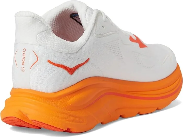 Hoka Clifton 10 Women's Shoes Orange Zest : 8.5 B - Medium - Image 4