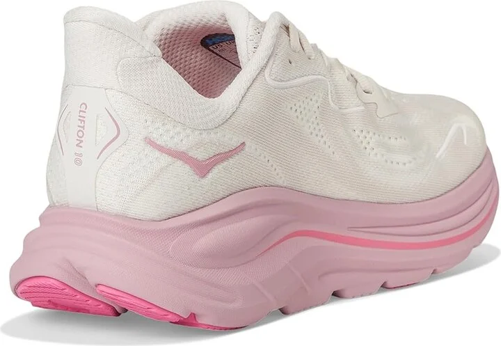 Hoka Clifton 10 Women's Shoes Rose Cream/Dried Rose : 5.5 D - Wide - Image 4