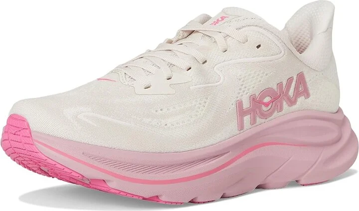 Hoka Clifton 10 Women's Shoes Rose Cream/Dried Rose : 5.5 D - Wide - Image 5