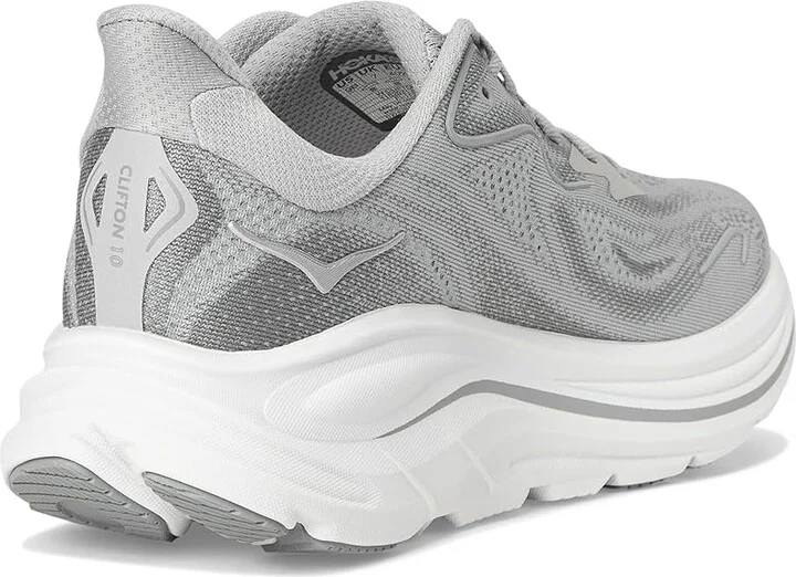 Hoka Clifton 10 Women's Shoes Stellar Grey/Galactic Grey : 6 B - Medium - Image 4