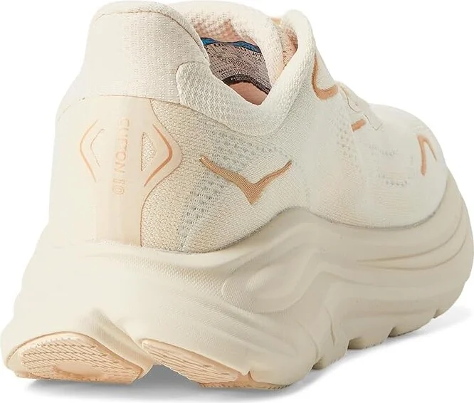 Hoka Clifton 10 Women's Shoes Vanilla/Birch : 9.5 B - Medium - Image 4