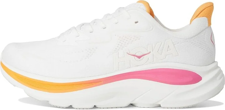 Hoka Clifton 10 Women's Shoes White/Electric Rose : 6 B - Medium - Image 6